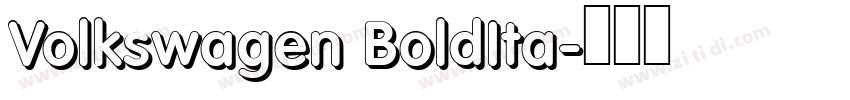 Volkswagen BoldIta字体转换